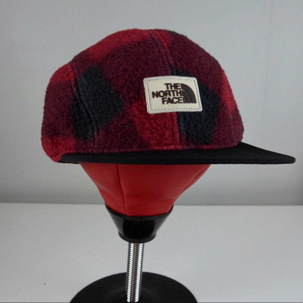The North Face Sherpa Plaid Fleece Crusher Hat NWT - Picture 5 of 6